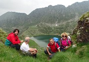 72 Alla Forcella di Val Asinina (2235 m) con vista sul lago omonimo